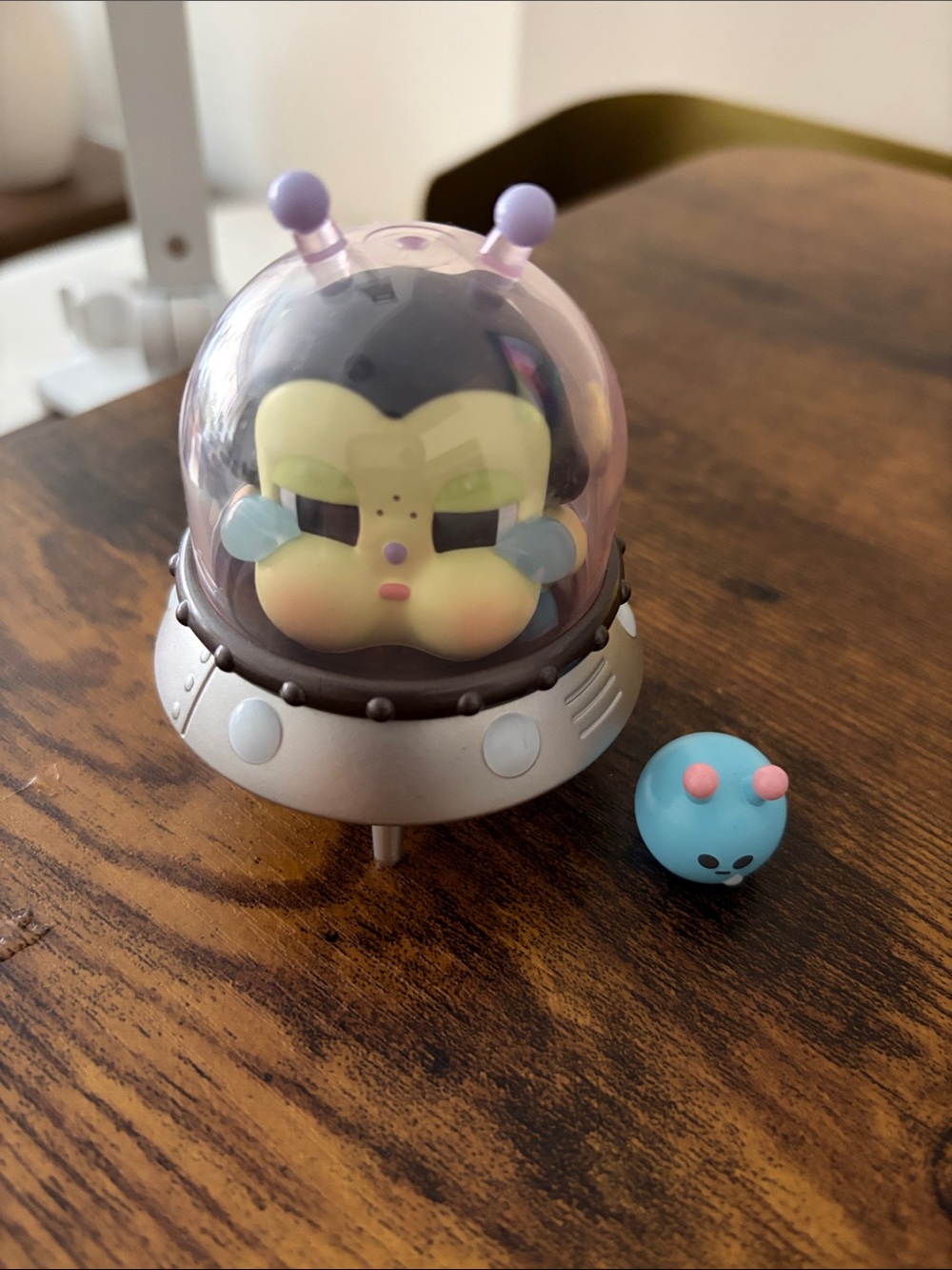 Purple Alien Pod Playset with Blue Companion - Kids Action Figure card and box